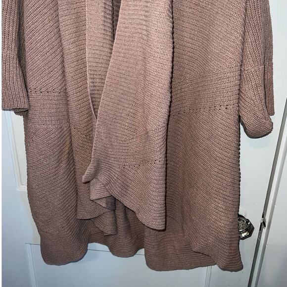 New Anthropologie Sleeping on Snow Short Sleeve Cardigan Sweater O/S - Picture 5 of 7